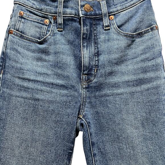Madewell Cali Demi-Boot Jeans Women’s Size 23 | High Rise Stretch Denim Blue - Picture 11 of 16